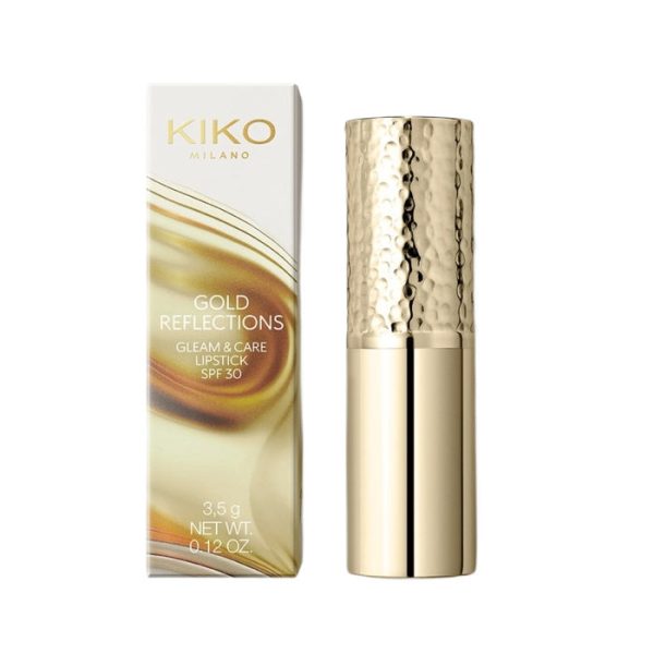 Gold Reflections Gleam & Care Lipstick SPF30 kremowa odżywcza pomadka do ust 04 Natural Nutmeg 3.5g Fashion