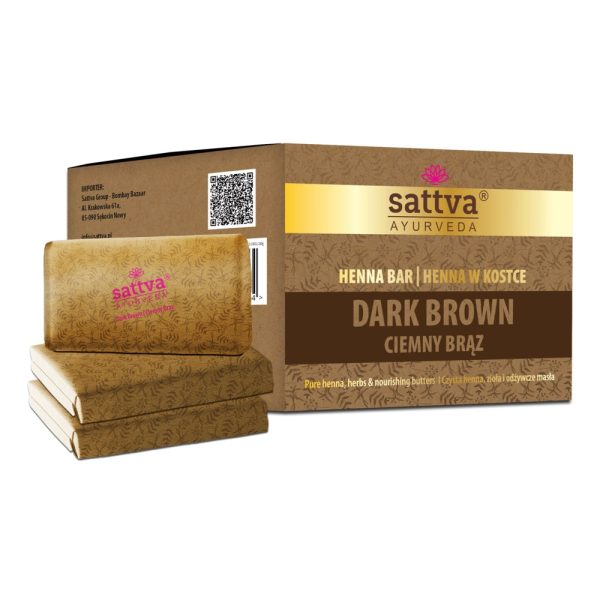 Ayurveda Henna Bar henna w kostce Dark Brown 3x80g Online