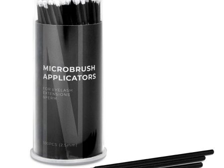 Microbrush Applicators bezwłókienkowe aplikatory do rzęs 2.5mm 100szt. Hot on Sale