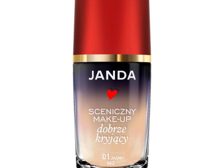 Podkład sceniczny kryjący 01 Jasny Beż 30ml Online Sale