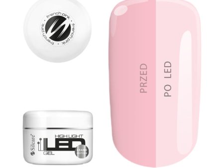 High Light Led Gel średniogęsty jednofazowy żel do paznokci French Pink 100g Supply