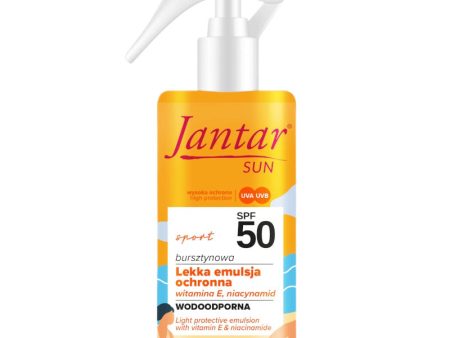 Jantar Sun Sport bursztynowa lekka emulsja ochronna SPF50 150ml For Discount