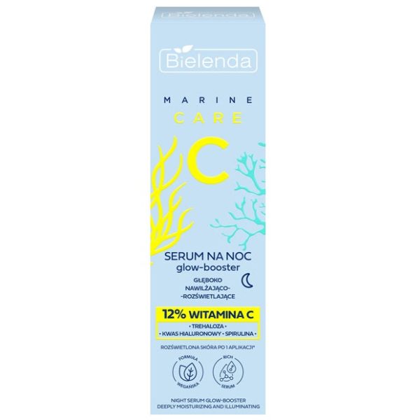 C Marine Care serum glow-booster głęboko nawilżająco-rozświetlające na noc 30ml For Discount