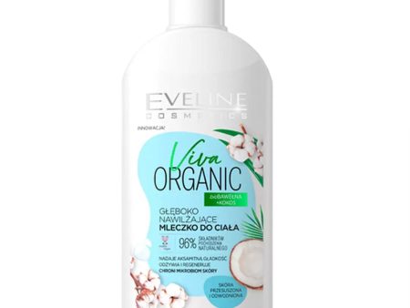 Viva Organic głęboko nawilżające mleczko do ciała bioBawełna + Kokos 350ml Online Sale