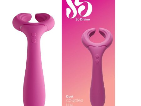 Duet Couples Vibrator stymulujący wibrator dla par Pink For Discount