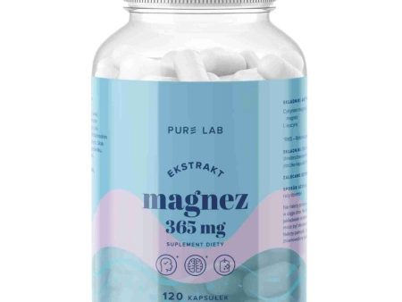 Pure Lab Magnez 365mg suplement diety 120 kapsułek Hot on Sale