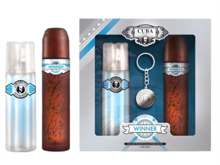 Cuba Winner zestaw woda toaletowa spray 100ml + woda po goleniu 100ml + breloczek Online now