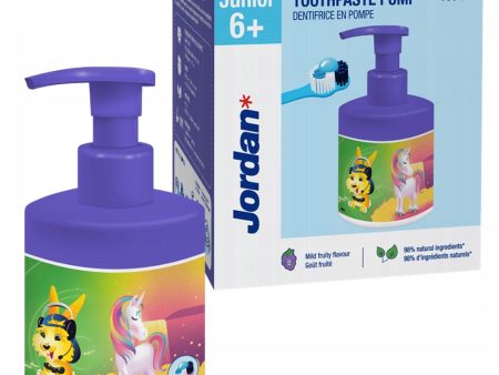 Junior pasta do zębów dla dzieci z pompką 6+ 150ml For Cheap