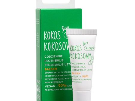 Kokos Kokosowy regenerujący balsam do ust 10ml Sale