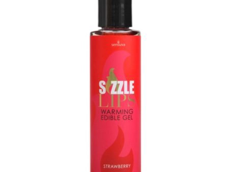 Sizzle Lips Warming Edible Gel jadalny żel stymulujący Strawberry 125ml Supply