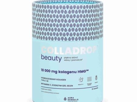 Colladrop Beauty kolagen Hmg™ 10000 Mg piękna skóra włosy i paznokcie 30 saszetek For Cheap