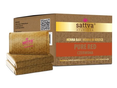 Ayurveda Henna Bar henna w kostce Pure Red 3x80g Fashion