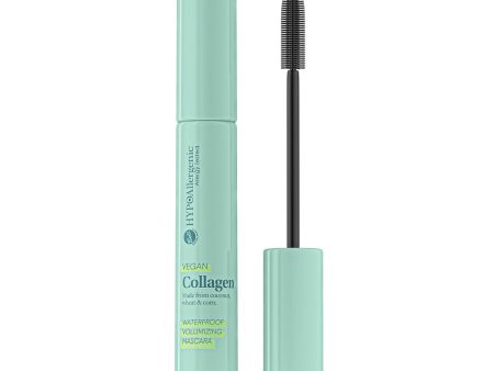 Hypoallergenic Vegan Collagen Waterproof Volumizing Mascara wodoodporny tusz do rzęs z wegańskim kolagenem Black 8g Hot on Sale