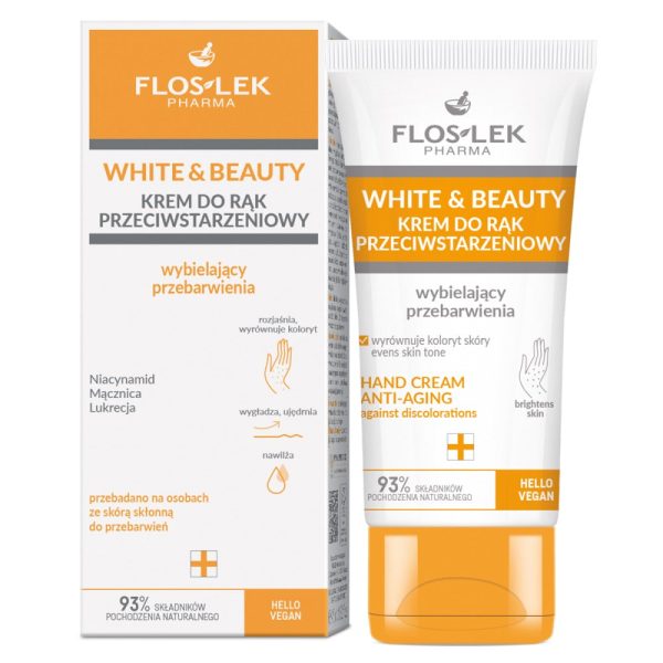 White & Beauty krem do rąk przeciwstarzeniowy wybielający przebarwienia 45ml on Sale