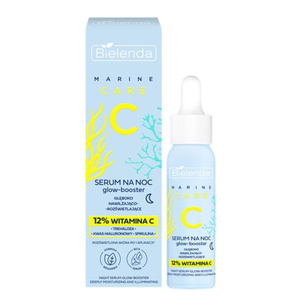 C Marine Care serum glow-booster głęboko nawilżająco-rozświetlające na noc 30ml For Discount