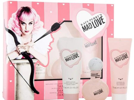 Katy Perry s Mad Love zestaw woda perfumowana spray 50ml + balsam do ciała 75ml + żel pod prysznic 75ml Online now