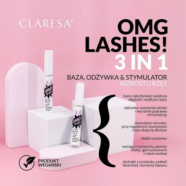 OMG! Lashes 3in1 baza odżywka i stymulator wzrostu rzęs 10g Online