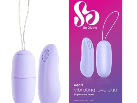 Pearl Remote Control Love Egg zdalnie sterowany wibrator jajko Purple Sale