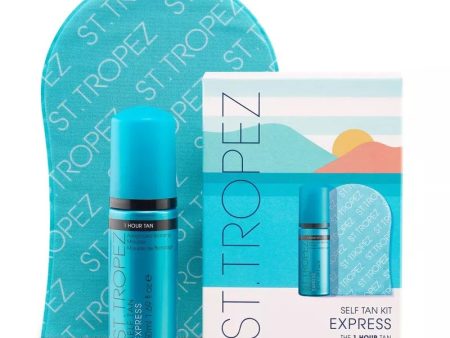 Self Tan Express zestaw ekspresowa samoopalająca pianka 50ml + rękawica For Discount