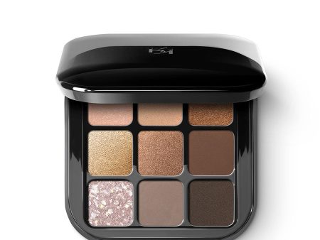 Glamour Multi Finish Eyeshadow Palette paleta 9 cieni do powiek o różnym wykończeniu 01 Earth Tones Hot on Sale