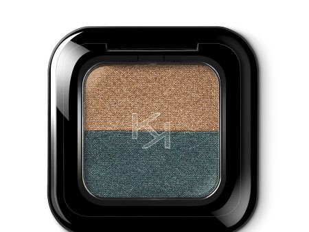 Bright Duo Eyeshadow podwójny cień do powiek 15 Classic Gold Green Teal 2.5g Online now