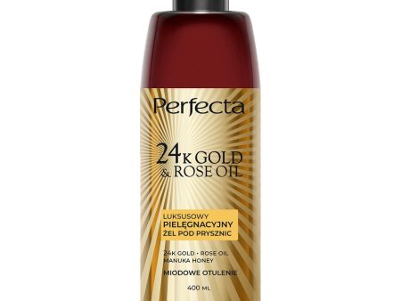 24K Gold & Rose Oil luksusowy pielęgnacyjny żel pod prysznic Miodowe Otulenie 400ml Fashion