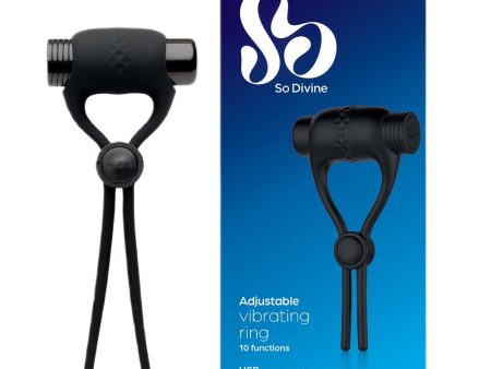 Adjustable Vibrating Ring regulowany pierścień wibrujący Black Online