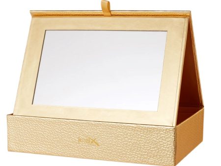 Makeup Organizer Box szkatułka z lusterkiem Gold Supply