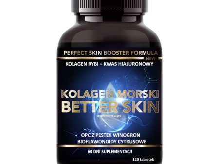 Kolagen Morski Better Skin + Witamina C + Kwas Hialuronowy suplement diety 120 tabletek Online