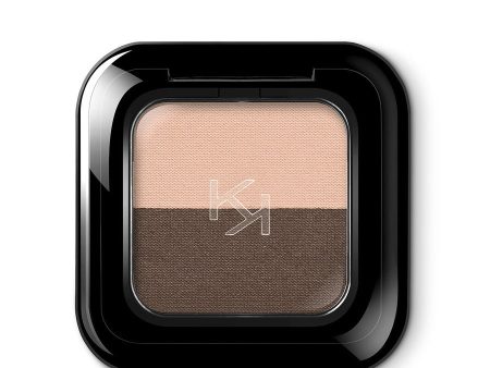 Bright Duo Eyeshadow podwójny cień do powiek 02 Warm Beige Dark Brown 2.5g Cheap