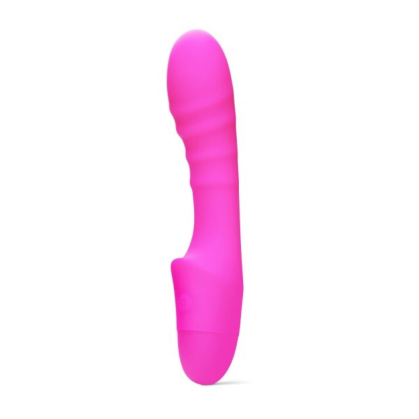 Pash Ribbed Vibrator żebrowany wibrator punktu G Pink Online now