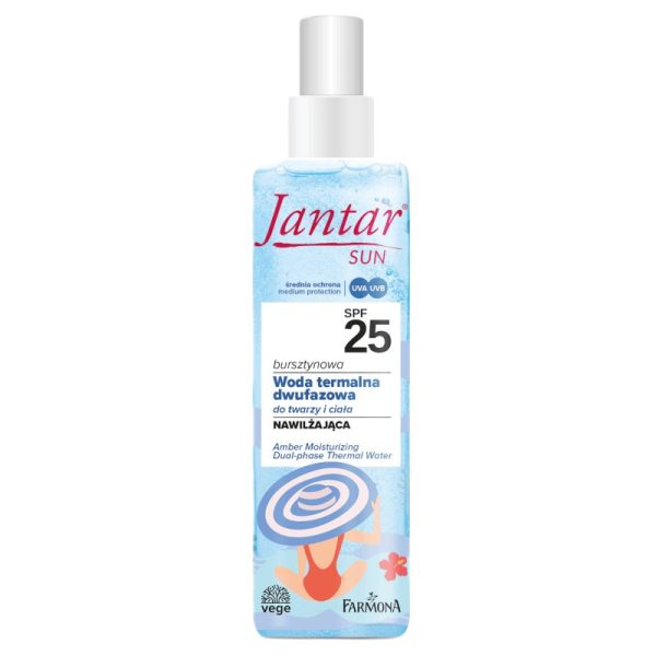 Jantar Sun bursztynowa nawilżająca dwufazowa woda termalna SPF25 200ml Online Sale