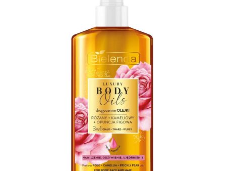 Luxury Body Oils olejek do pielęgnacji 3w1 Różany + Kameliowy + Opuncja Figowa 150ml Cheap