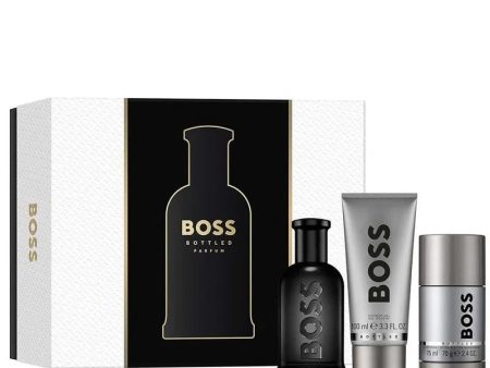 Boss Bottled zestaw perfumy spray 100ml + dezodorant sztyft 75ml + żel pod prysznic 100ml Online Sale