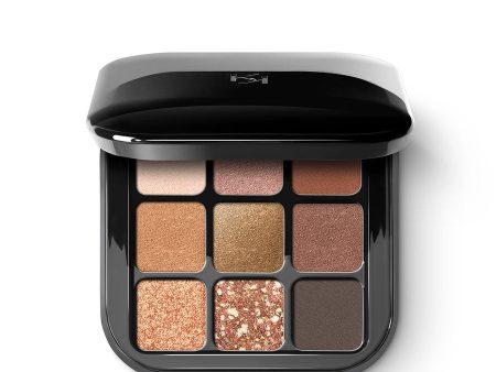 Glamour Multi Finish Eyeshadow Palette paleta 9 cieni do powiek o różnym wykończeniu 02 Sunset Vibes Online