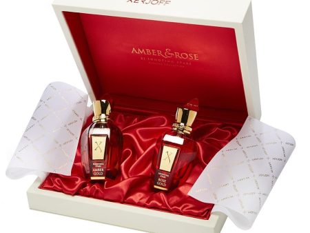 Amber Gold & Rose Gold Set zestaw perfum 2x50ml Online now