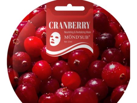 Cranberry Nourishing & Revitalizing Mask odżywczo-rewitalizująca maseczka w płachcie 23ml Sale