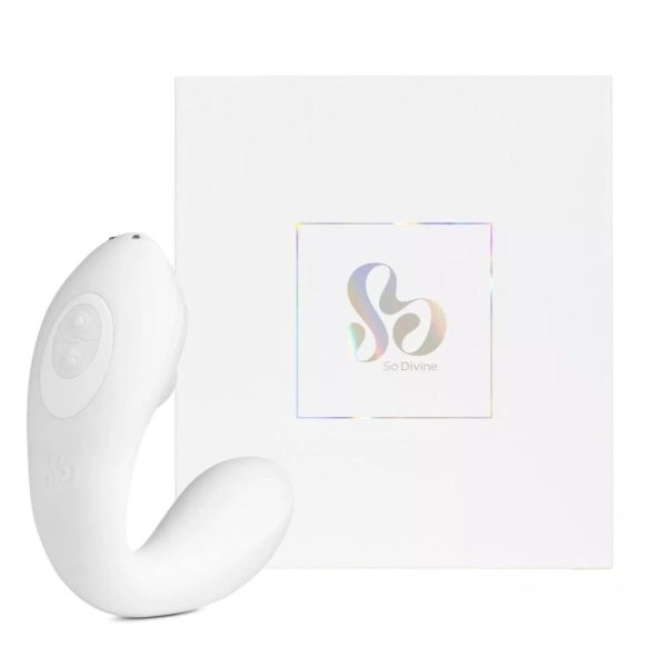 Pearl Vibe Stimulator ssący wibrator punktu G White Online