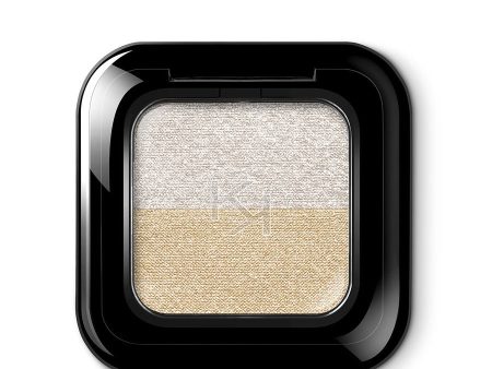 Bright Duo Eyeshadow podwójny cień do powiek 01 Metallic White True Gold 2.5g Online Sale