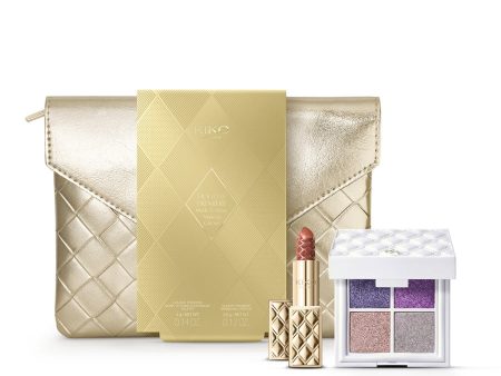 Holiday Première Made To Shine Makeup Gift Set zestaw paleta cieni do powiek 01 4g + pomadka do ust 01 3.5g Hot on Sale