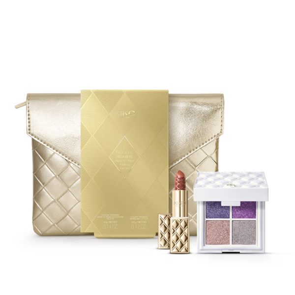 Holiday Première Made To Shine Makeup Gift Set zestaw paleta cieni do powiek 01 4g + pomadka do ust 01 3.5g Hot on Sale