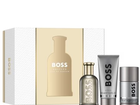 Boss Bottled zestaw woda perfumowana spray 100ml + żel pod prysznic 100ml + dezodorant sztyft 75ml For Sale